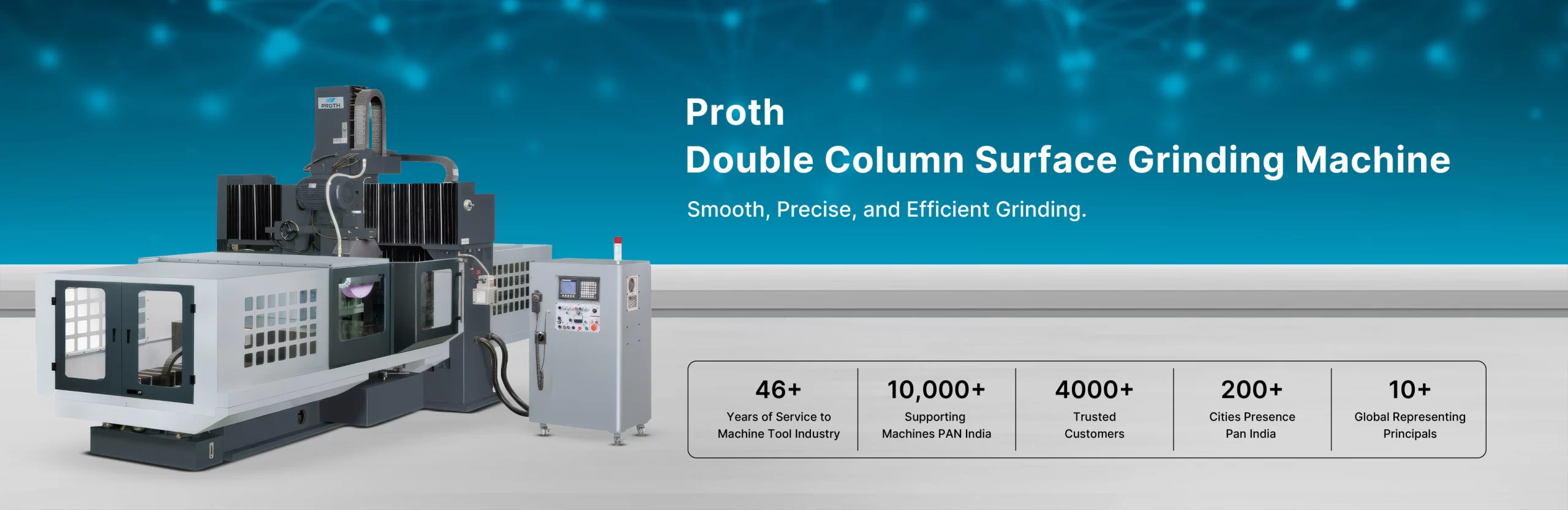 Proth-Double Column Surface Grinding Machine-Smooth, Precise, and Efficient Grinding_